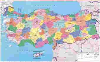 harita Türkiye fizik Türkiye siyasi Türkiye bölgeler Türkiye coğrafya haritaları çıtalı selofan kaplı