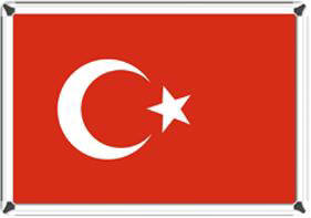 Türk Bayrağı metal çerçeveli bayrak
